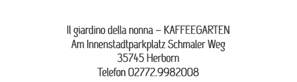 KAFFEEGARTEN - am Innenstadtparkplatz Schmaler Weg - 35745 Herborn